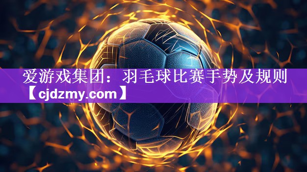爱游戏集团：羽毛球比赛手势及规则